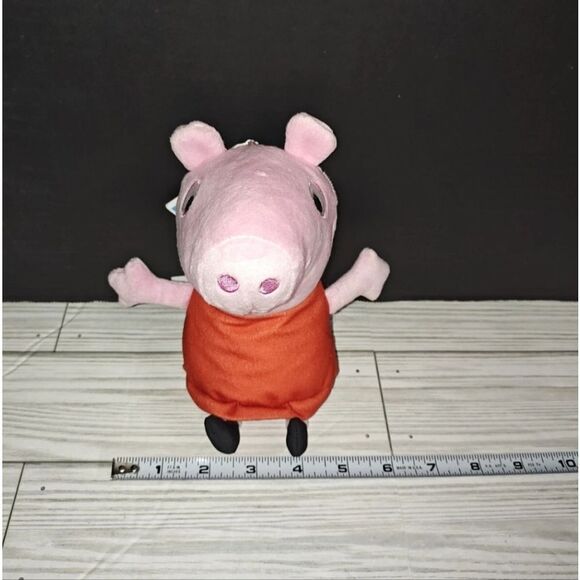 Peppa Pig Talking Plush Toy 2023 Hasbro eOne 8" Red Dress Children TV - Picture 6 of 7